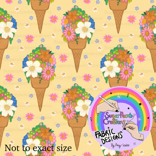 Flower icecream cones