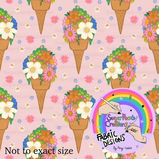Flower icecream cones