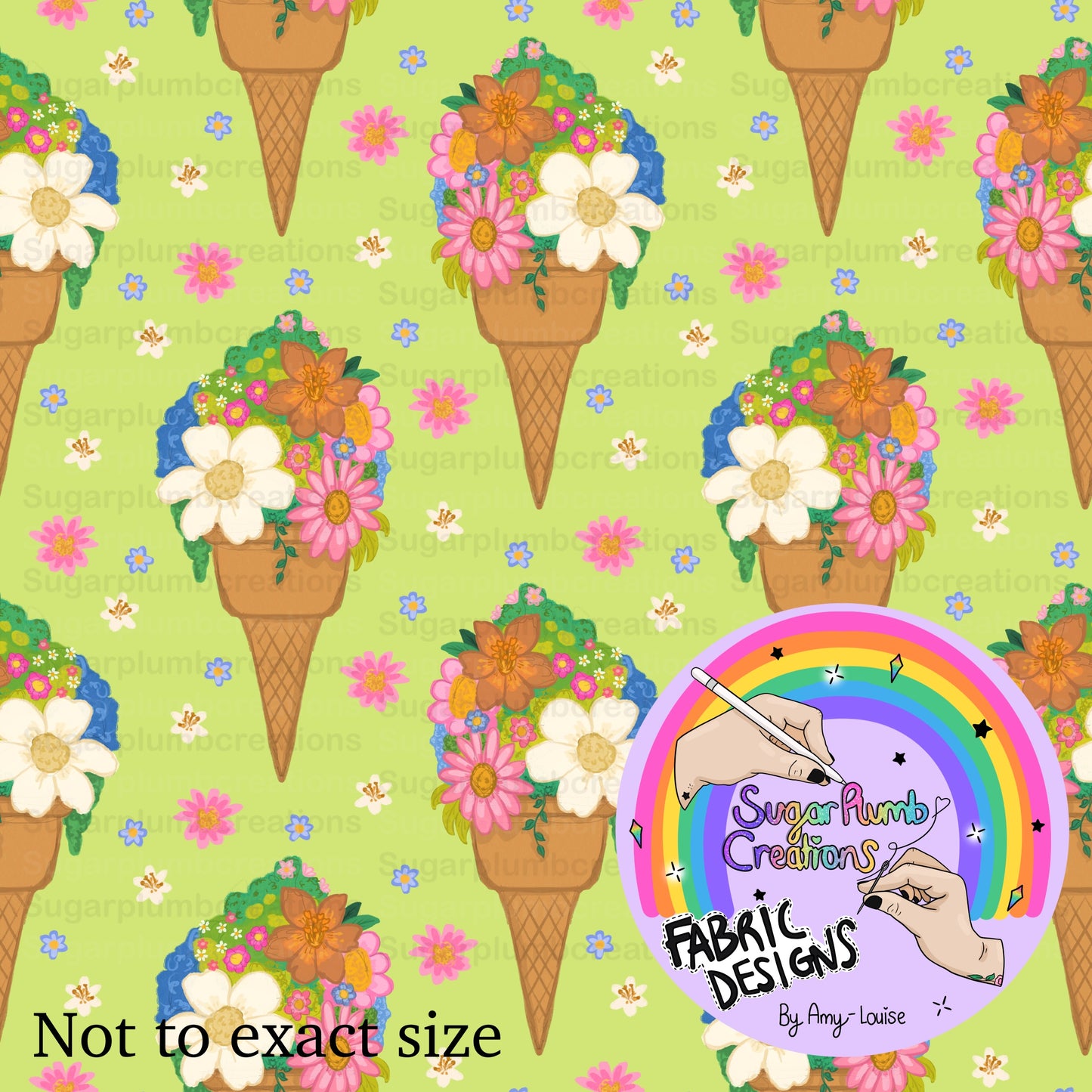 Flower icecream cones