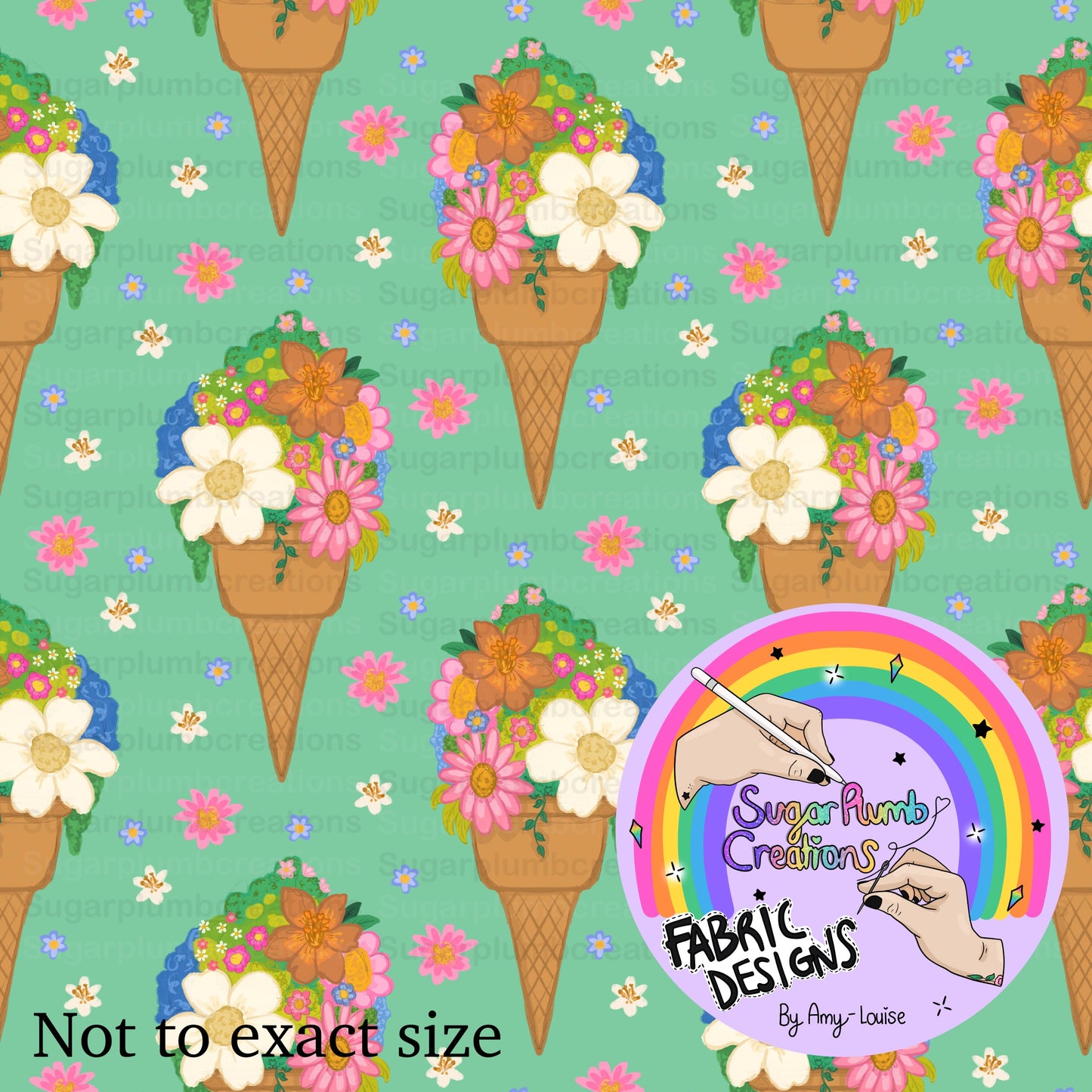 Flower icecream cones