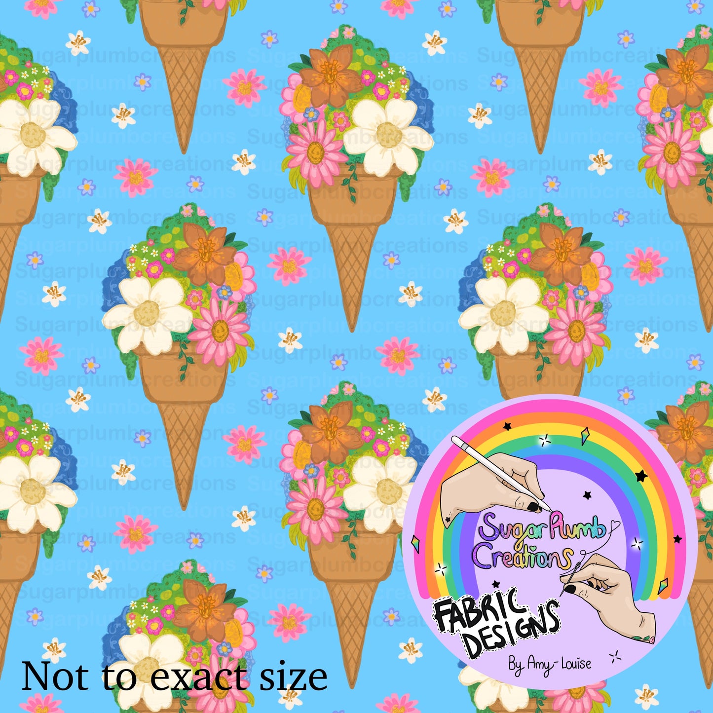 Flower icecream cones