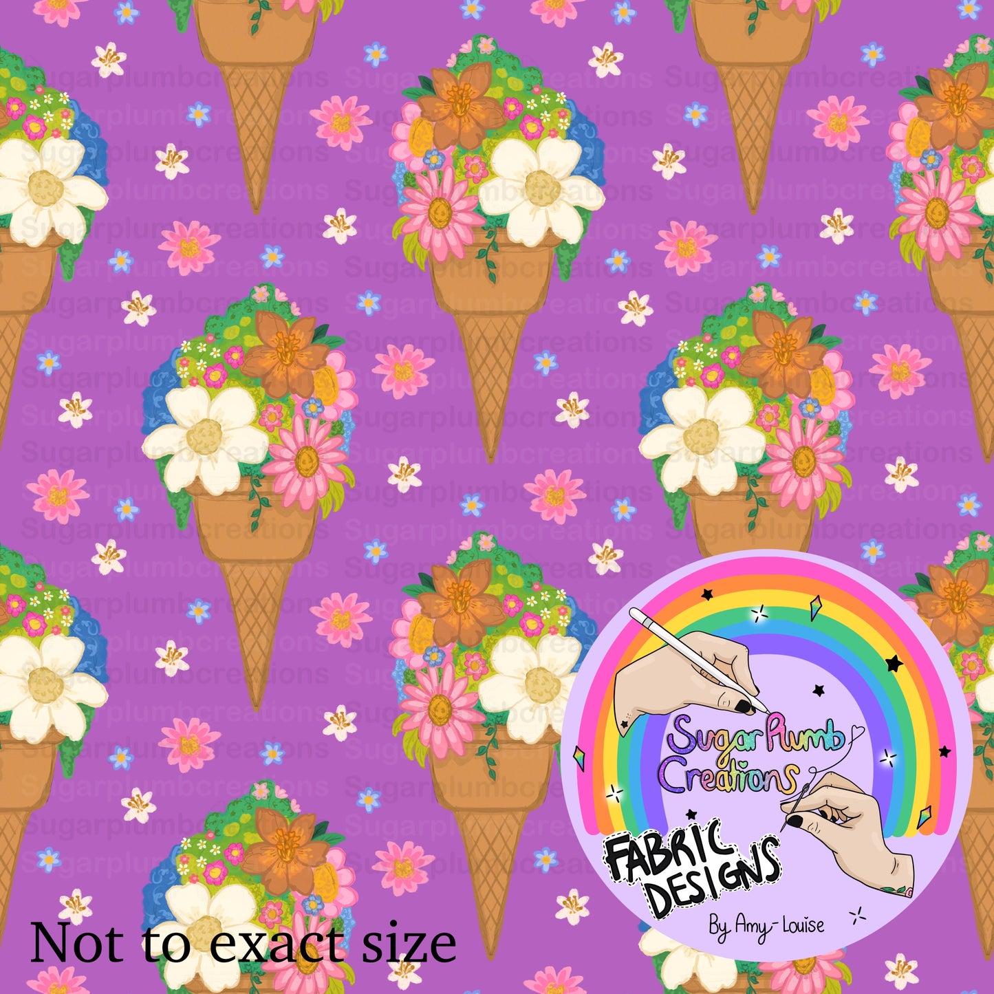 Flower icecream cones