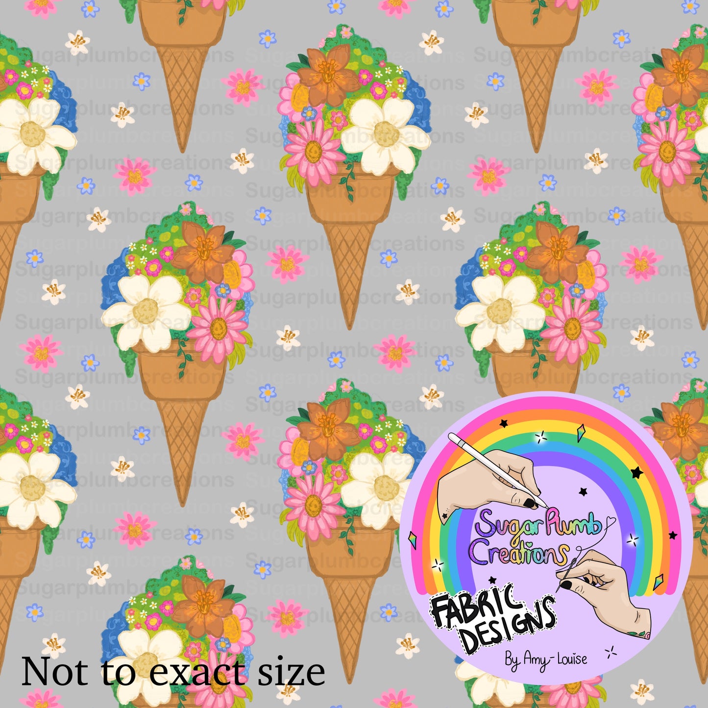 Flower icecream cones